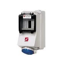 मेनेक्स 7007 आईपी44 16 एएमपी 3 पिन वॉल माउंटेड सॉकेट