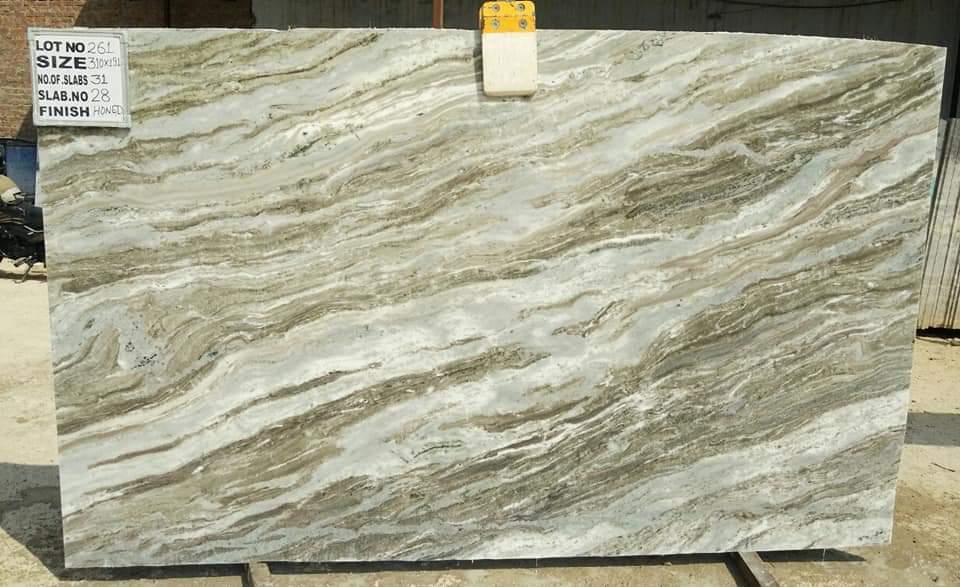 Imported Marbles - Calcite Stone, Polished Finish | Striking White Colour, Subtle Gray Hues, Heat Resistant, Durable For Home & Outdoor Decoration