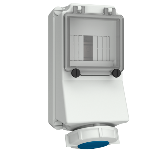 मेनेक्स 7128 आईपी67 16 एएमपी 3 पिन वॉल माउंटेड सॉकेट