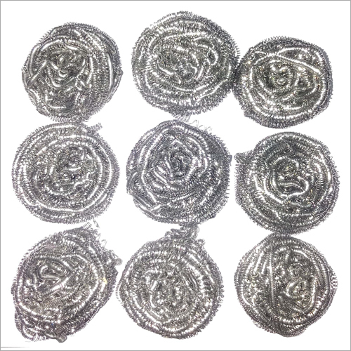 8 gm 430 Grade Galvanized Iron Scrubber - Galvanized Iron Material, Compact Size | Provides Shine to the Dish, Ideal for Kitchen Use