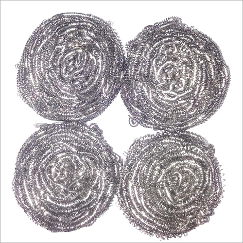 15 gm 430 Grade Galvanized Iron Scrubber - Galvanized Iron Material, Compact Size for Kitchen Use | Provides Shine to Dishes, Durable Finish