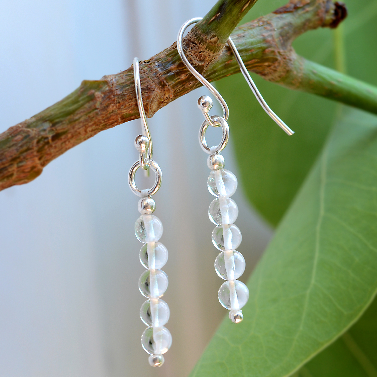 Crystal Quartz Silver Earring Pg-156327 Gender: Women