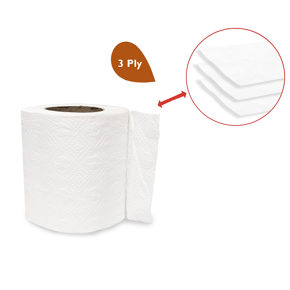 Primaxx Premium Quality Toilet Paper Roll (3 Ply) 6 In 1 Pack Application: Home