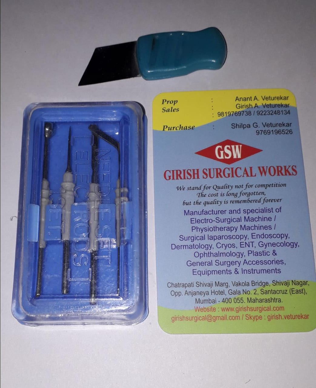 Electrodes (Needle Set) Dimension(l*w*h): 5x2x32 Inch (In)