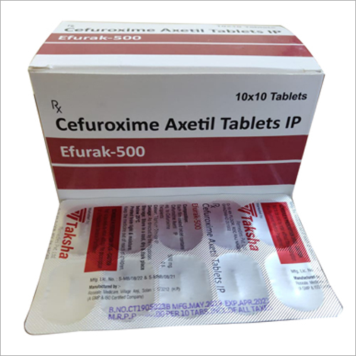 Cefuroxime Axetil Tablets - 500mg, Blister Pack of 10 Tablets | Room Temperature Storage, Effective Antibiotic Treatment