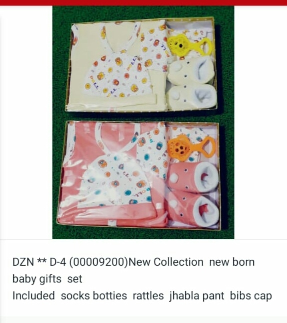 New Born Baby Gifts Set - Cotton, Size 16 | Multi-color Socks, Botties, Rattles, Jhabla, Pant, Bibs, Cap