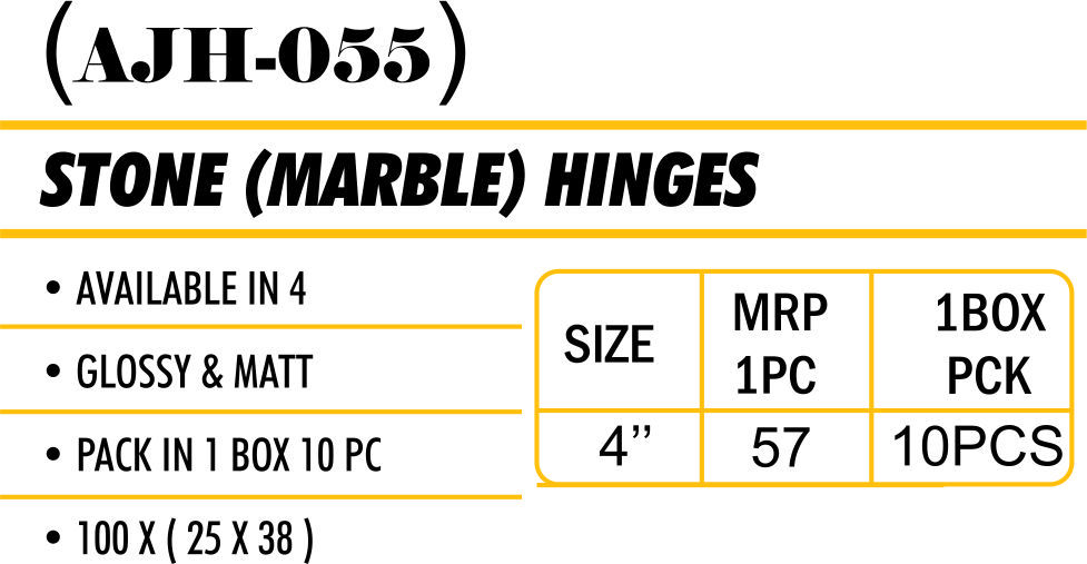 Stone Hinge (Marble Hinge) Application: Cabinate