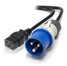 UPS Power Cable C19 - 16Amp Industrial Plug/ 2mtr