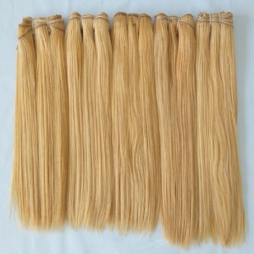 वीविंग ब्लोंड स्ट्रेट हेयर एक्सटेंशन