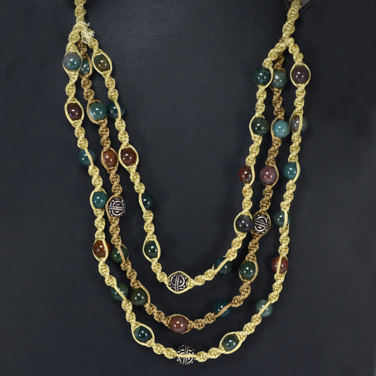 Multi Agate Necklace Pg-156404