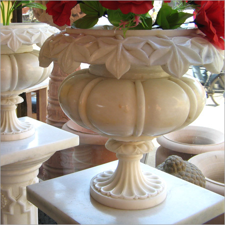 एंटीक इमिटेशन इंडियन मार्बल पॉट्स