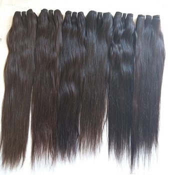 Natural No Tangle No Shedding Remy Virgin Straight Human Hair With Frontal