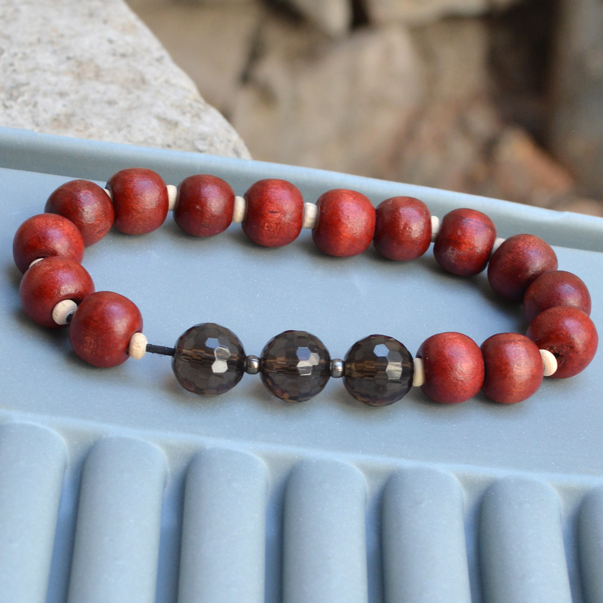 Smoky Quartz Gemstone Bracelet Pg-156412 Gender: Women