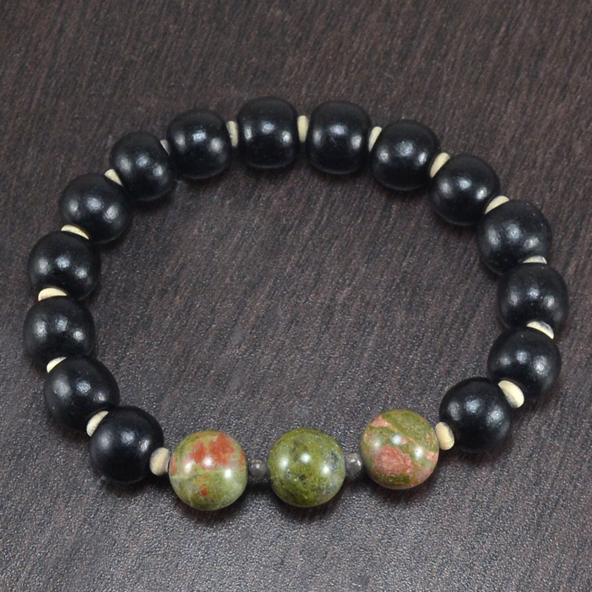 Unakite Gemstone Bracelet Pg-156424 Gender: Women