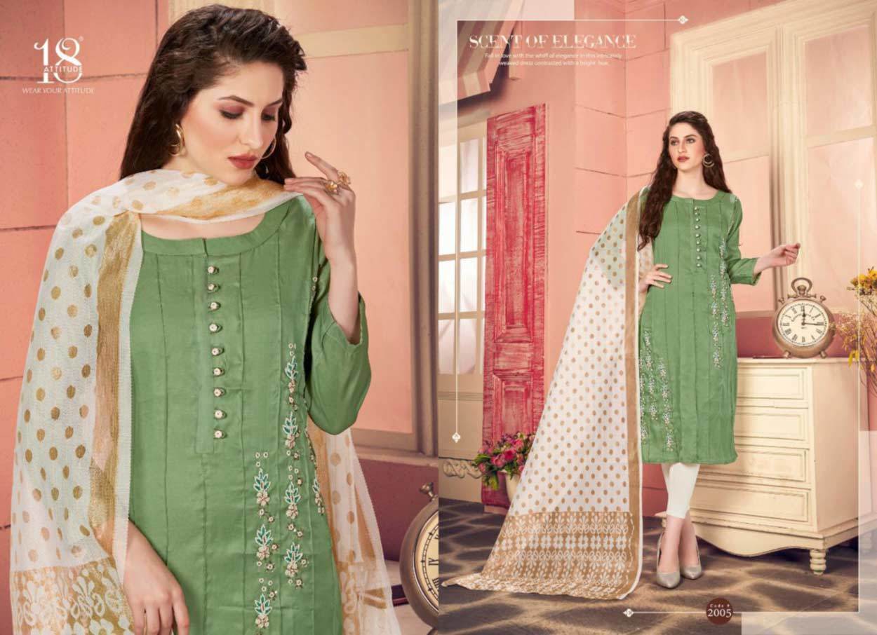 Spring 18-attitude Remi Linen Sartin Wholesale Kurti