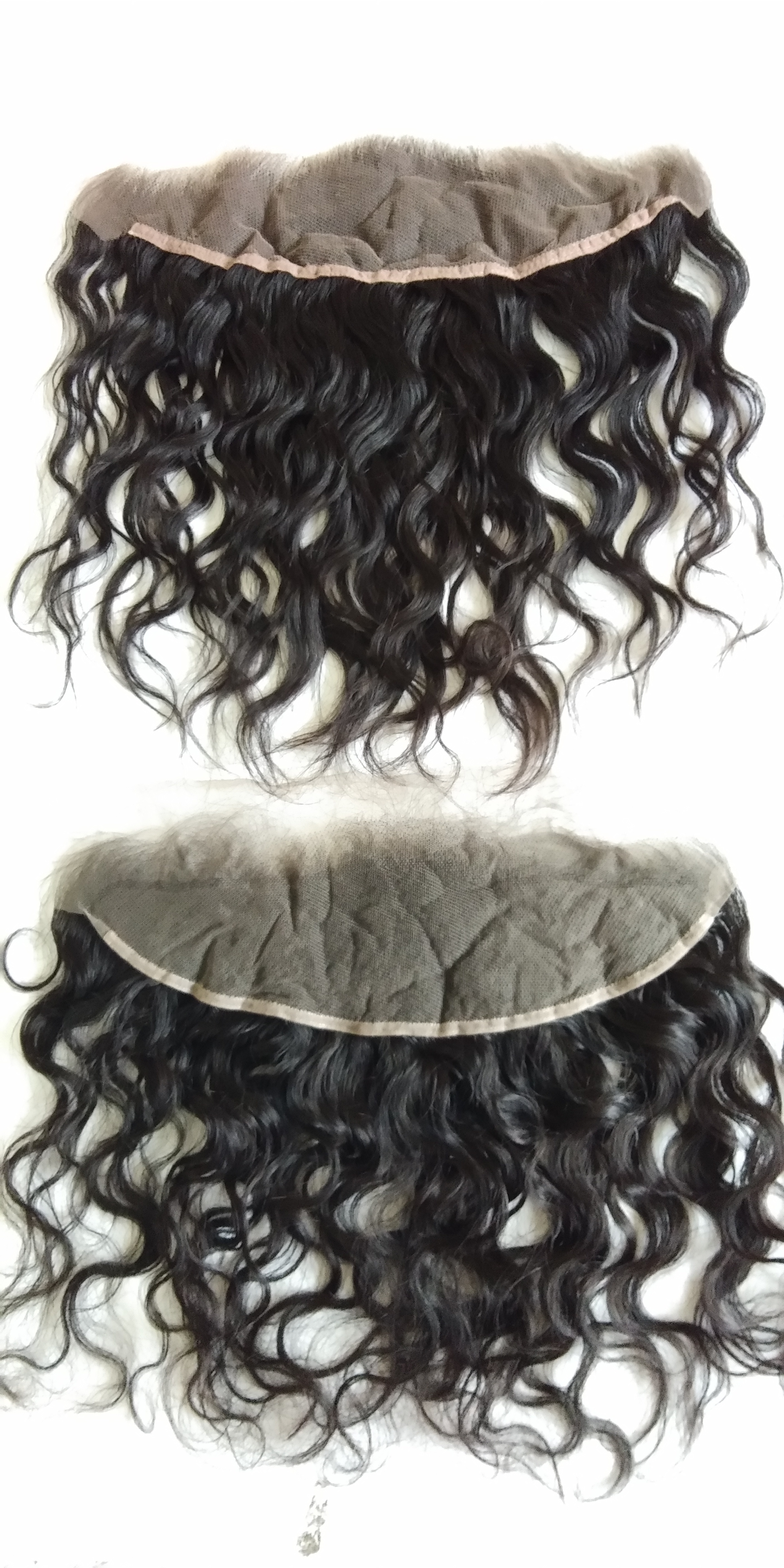 Raw Indian Wavy Hair Lace Frontal Swiss Transparent Frontal Application: Profesional