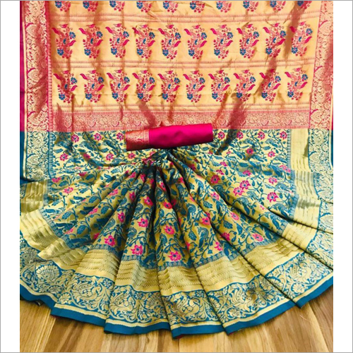 Ladies Fancy Saree - Silk Fabric, Various Colors | Printed Design for Party Wear, Ideal for Rainy, Spring, and Summer Seasons