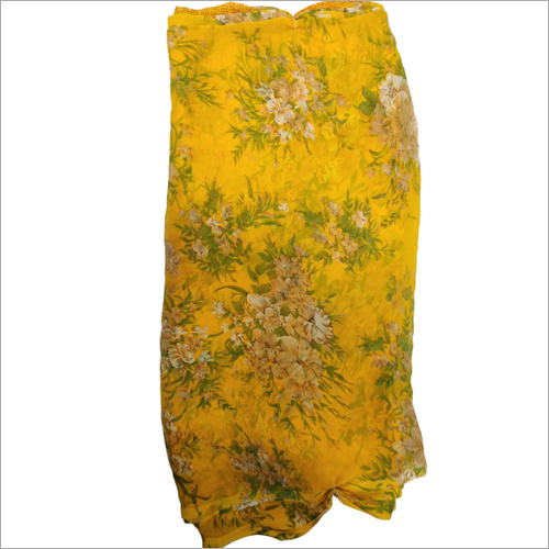 Printed Saree - Cotton Blend, Yellow Color | Daily Wear, Printed Pattern, Ideal for Rainy, Spring, and Summer Seasons