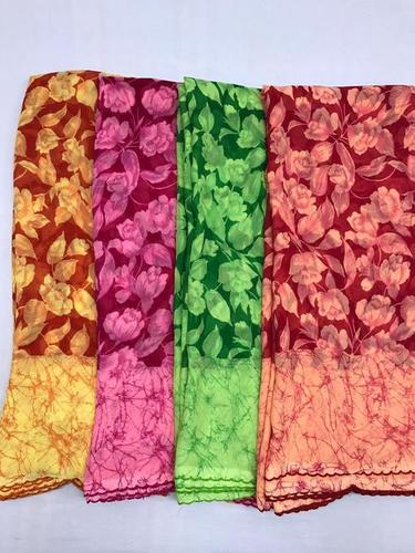 Floral Printed Saree - Cotton Blend, Available in Various Colors | Perfect for Daily Wear, Ideal for Rainy, Spring, and Summer Seasons