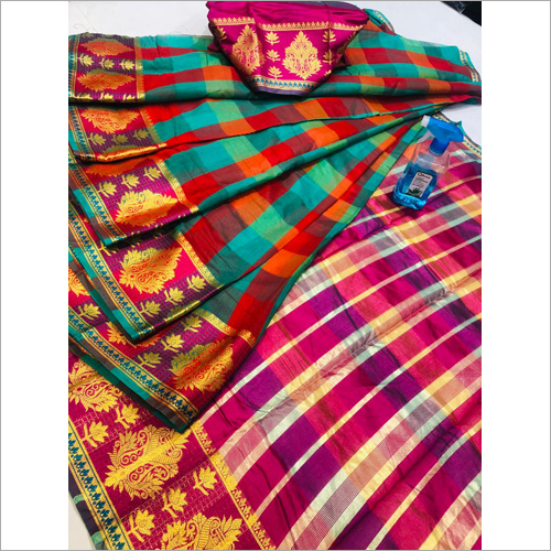 Ladies Wedding Saree - Silk, Printed Design | Available in Various Colors, Perfect for Party Wear Across Rainy, Spring, and Summer Seasons