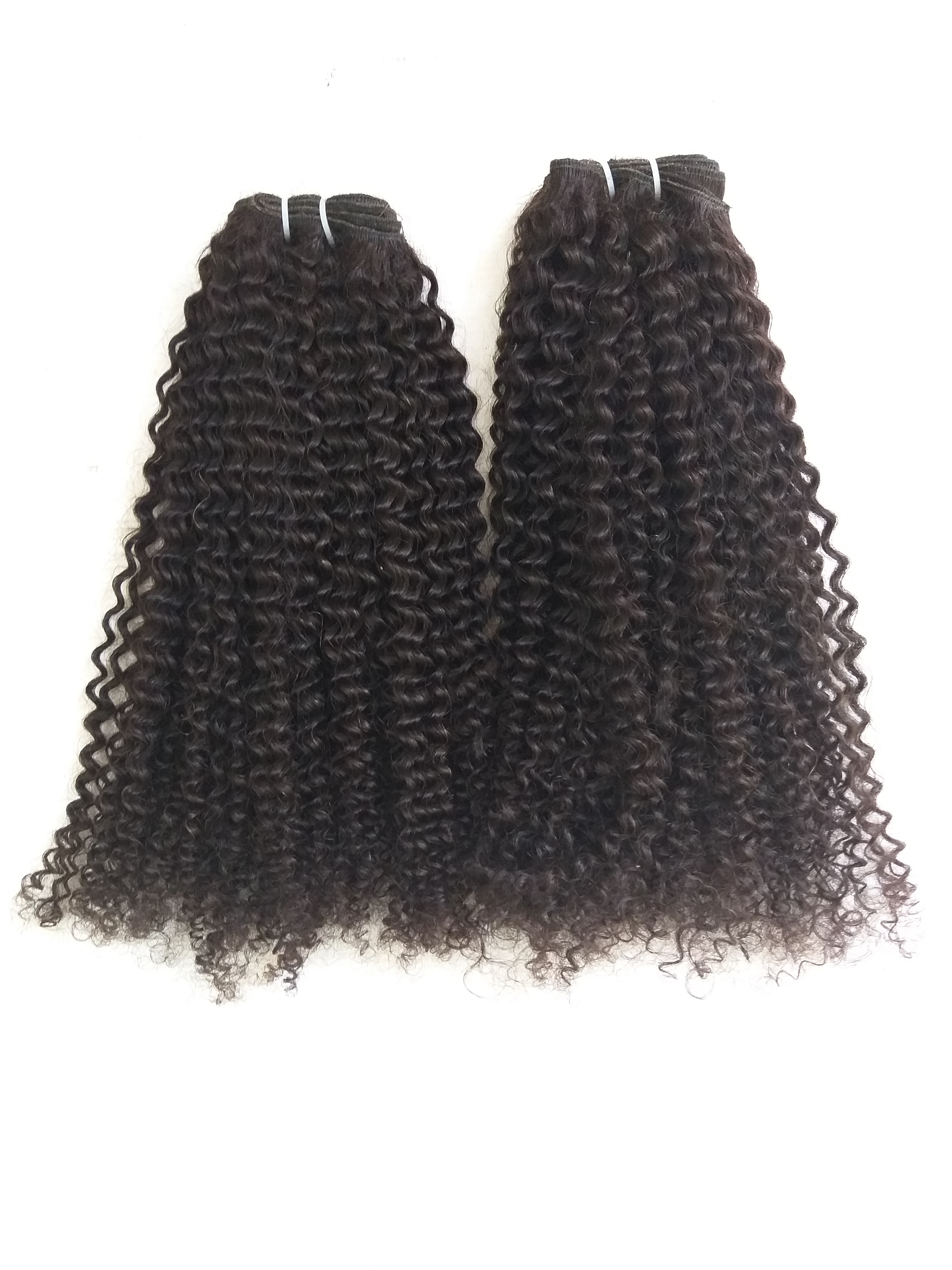 Jerry Curl Peruvian Human Hair Weaving Weft Curly Hair - Application: Profesional