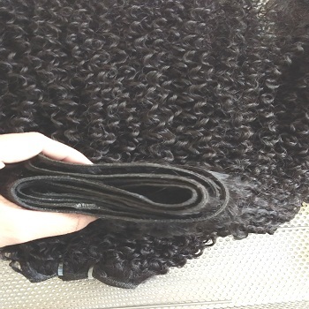 Jerry Curl Peruvian Human Hair Weaving Weft Curly Hair - Application: Profesional