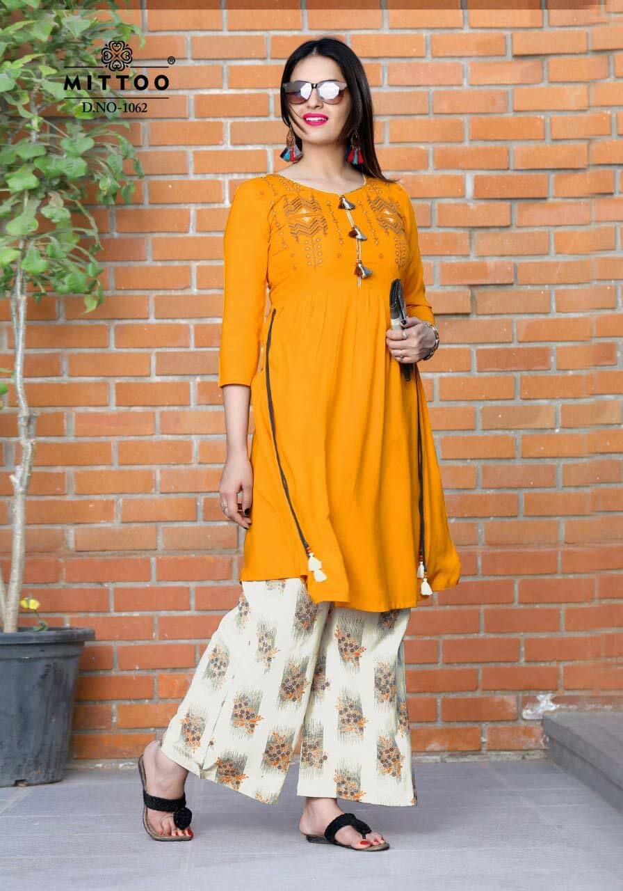 Spring Avantika Mittoo Rayon Cotton Kurti