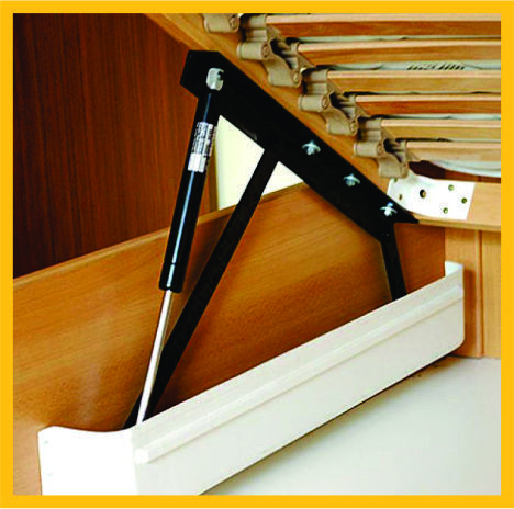 Powder Coated Bed Fitting Frame Bed Lift Hydraulic Bed Frame