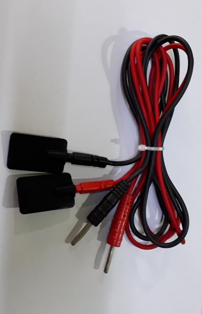 Ift Cable With Mini Pad - Plastic Material, 1x1 Jack Pin, Red/black Color Code | Includes 4 Ift Unit Wires, 4 Pads, 1 Strap, 1 Main Cord