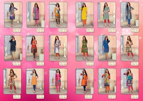 Spring Baby Doll Vol-9 Mangal Shree Cotton Kurti Sets