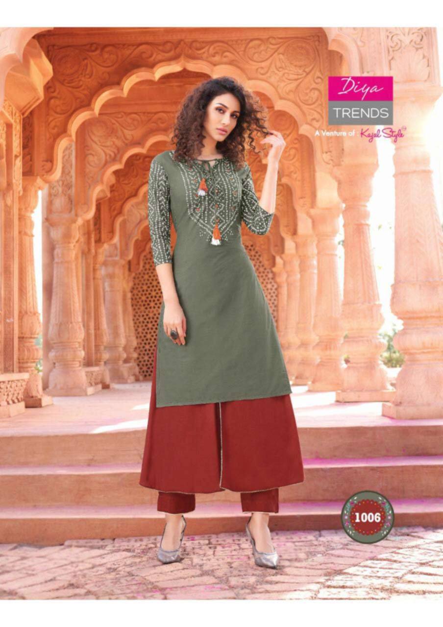 Spring Bandhej Vol-1 Cotton Rayon Wholesale Kurti