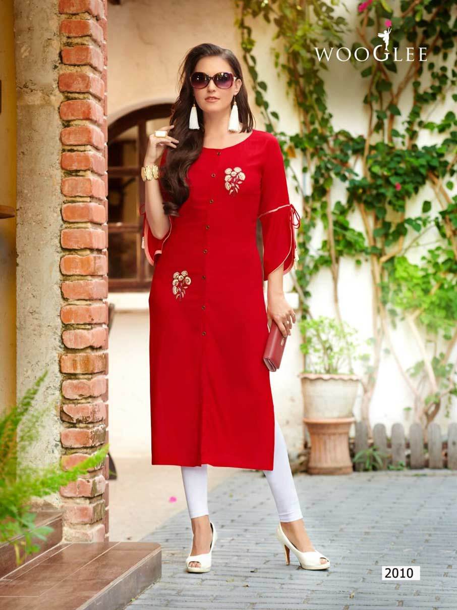Barbella Vol-2 Rayon Embroidery Kurti Set - Heavy Rayon, Size M(38) To 3xl(46), Embroidery Work, Seasonal Wear For Girls | Suitable For Rainy, Spring, Summer, Winter