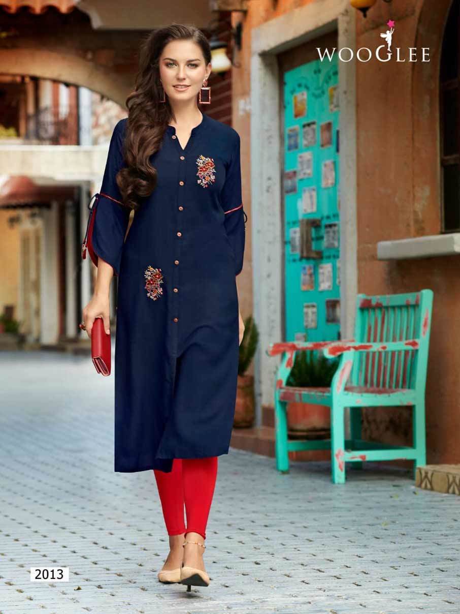 Barbella Vol-2 Rayon Embroidery Kurti Set - Heavy Rayon, Size M(38) To 3xl(46), Embroidery Work, Seasonal Wear For Girls | Suitable For Rainy, Spring, Summer, Winter