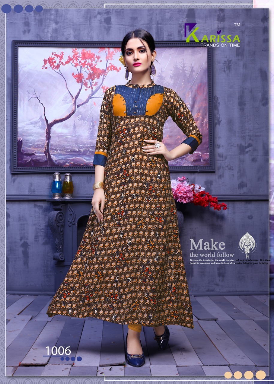 Spring Beauty Icon Karissa Rayon Print Kurti