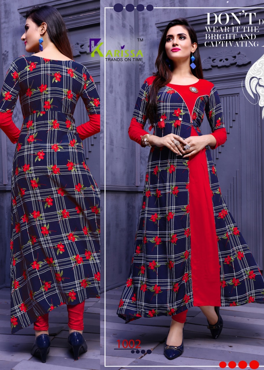Spring Beauty Icon Karissa Rayon Print Kurti