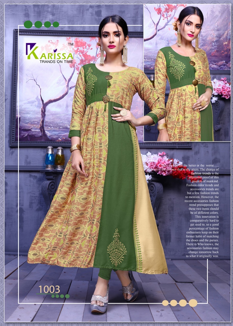 Spring Beauty Icon Karissa Rayon Print Kurti