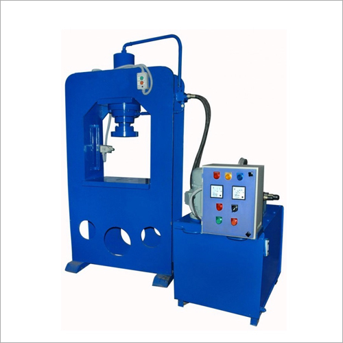 Hydraulic Tile Machine - Mild Steel, Standard Size | 5 Power, Blue Color, 1 Year Warranty, Non-Computerized Paver Maker