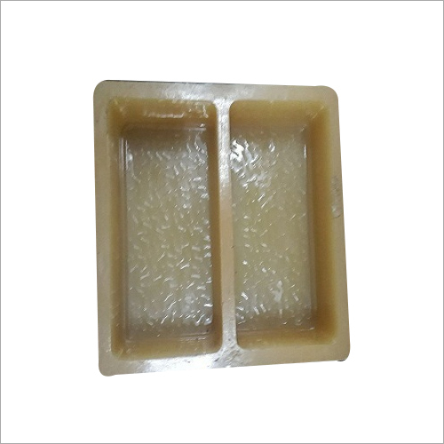 PVC Double Brick Paver Mould - Height Options 40, 60, 80, 100 Mm , Yellow Sand Textured PVC for Industrial Pavement Applications