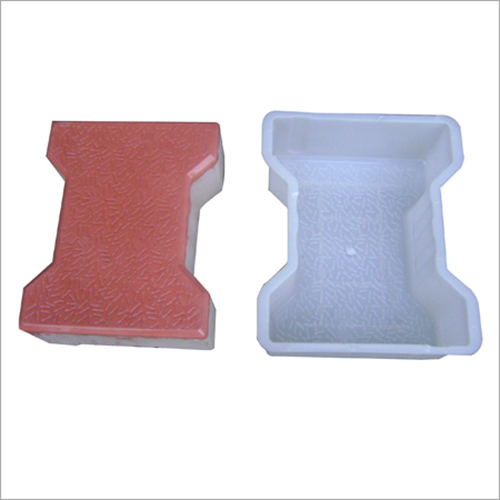 Paver Blocks Mould for Driveways - Plastic Material, 60 Mm Size, Grey Color | Ideal for Landscaping, Shape: I Shape