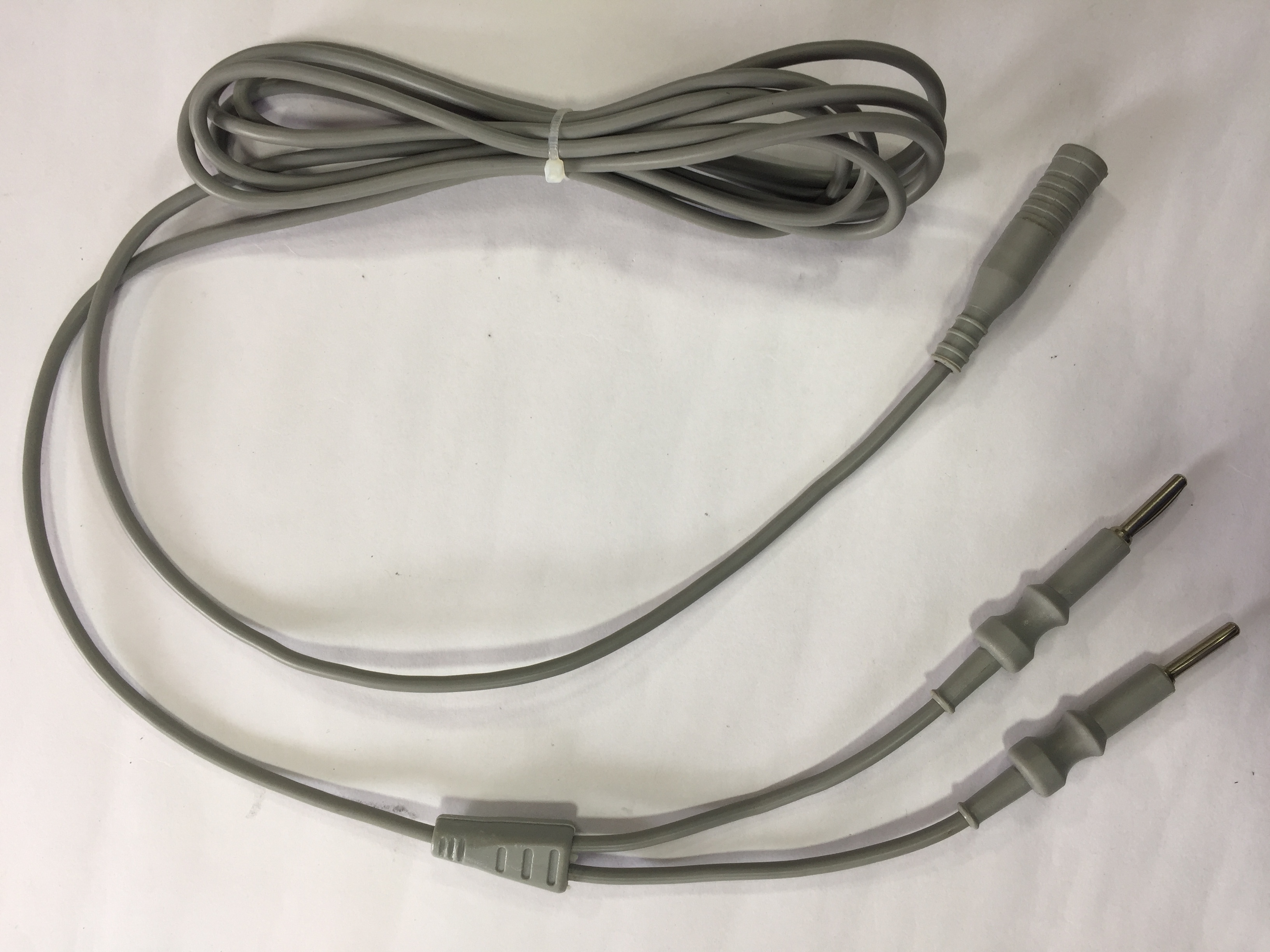 Bipolar Cable Cord - Silicone Material, 12' Long (3.6m), 4x0.2mm Dimensions, Suitable For Clinical Electric Applications, Lightweight At 10g