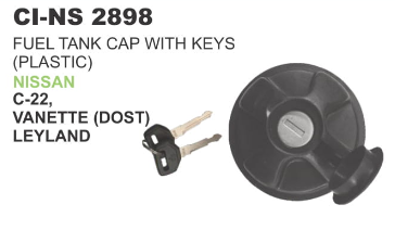 Fuel Tank Cap with Keys Plastic Nissan