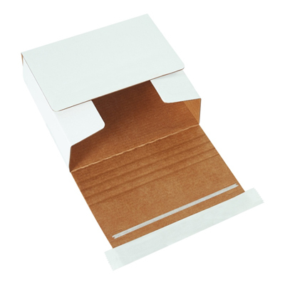 व्हाइट सेल्फ सील कोरगेटेड बॉक्स