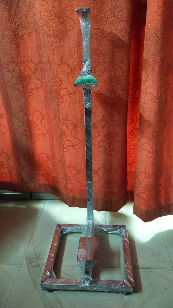 Steel Foot Operated Sanitizer Dispenser (Stainless Steel)