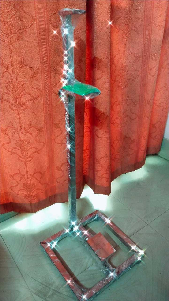 Steel Foot Operated Sanitizer Dispenser (Stainless Steel)