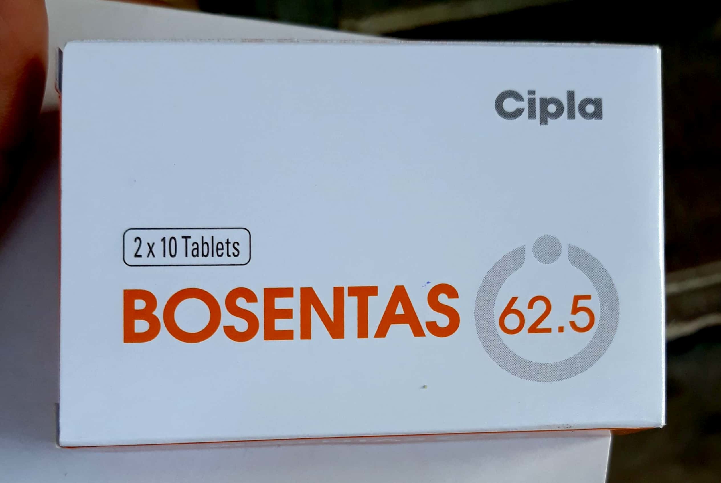 Bosentas Tablets - 125 Mg, Suitable For All | Prescription Medicine For Pulmonary Arterial Hypertension, Store In Cool And Dry Place