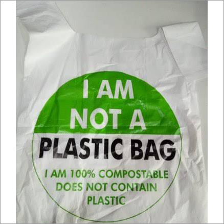Compostable Bags - Plant-Based Material, Soft White Design | Eco-Friendly, Biodegradable Alternative for Sustainable Waste Disposal