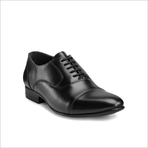 Leather Mens Black Brogue Shoes