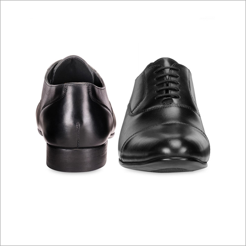 Leather Mens Black Brogue Shoes