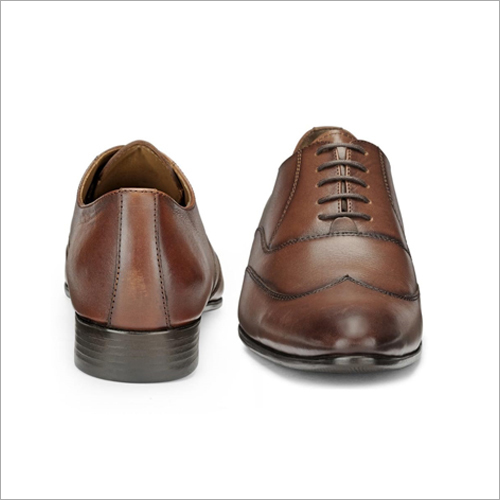 Mens Leather Formal Shoes - Genuine Leather, All Sizes Available | Brown Color, Suitable For Office Wear And Formal Events