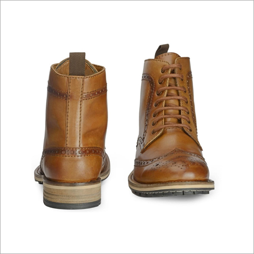 Leather Mens Party Wear Long Boots